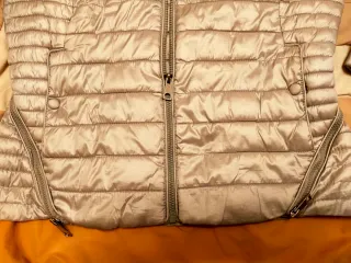 Giacca invernale ragazza grigio argento