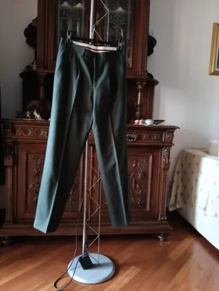 Pantaloni Luca D'Altieri Lana Verde