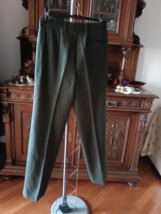Pantaloni Luca D'Altieri Lana Verde
