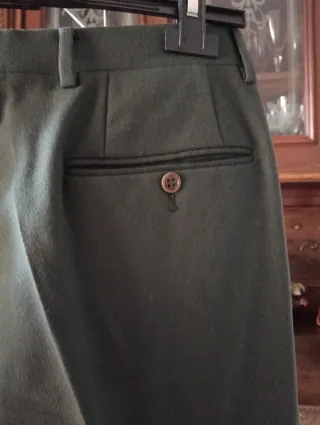 Pantaloni Luca D'Altieri Lana Verde