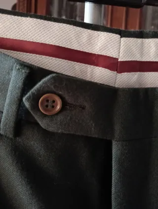 Pantaloni Luca D'Altieri Lana Verde