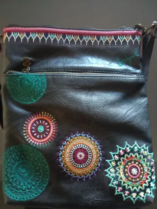 Bolso Desigual Negro Multicolor