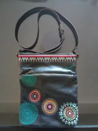 Bolso Desigual Negro Multicolor