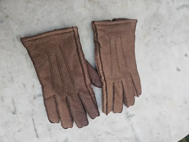 Guanti uomo vera pelle imbottiti