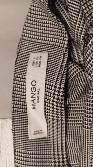 Falda mini cuadros volantes