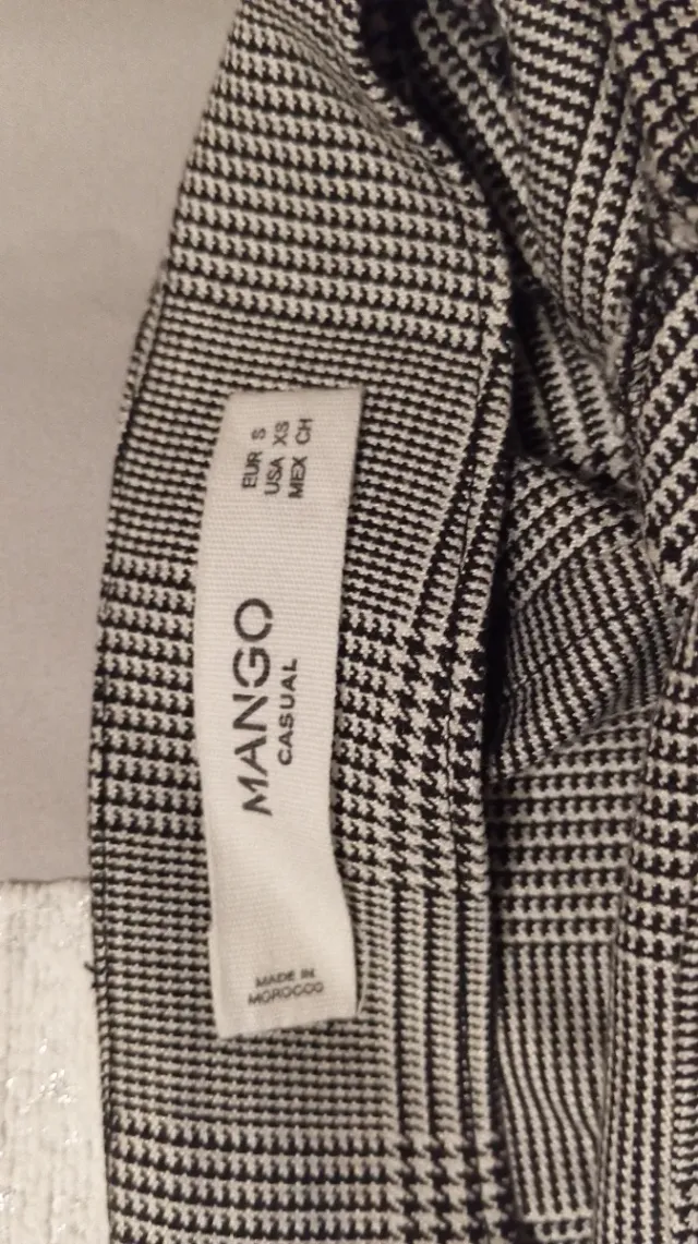 Falda mini cuadros volantes