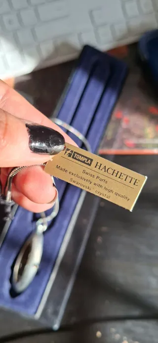 Reloj Colgante Plata y Negro