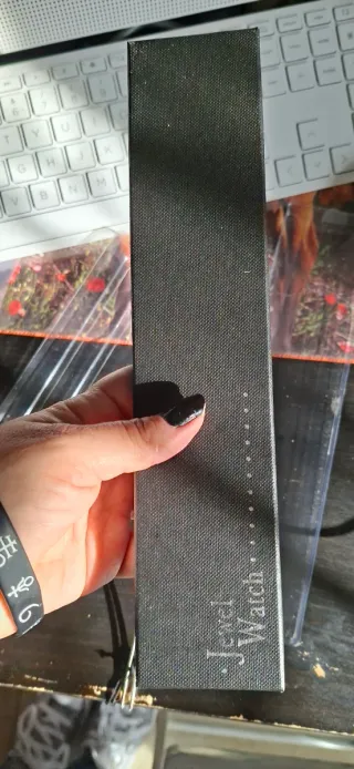 Reloj Colgante Plata y Negro