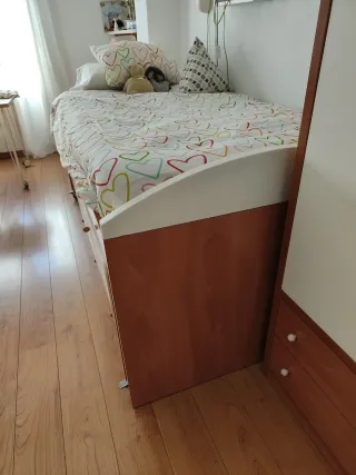 Cama nido de 90cm con cajones.