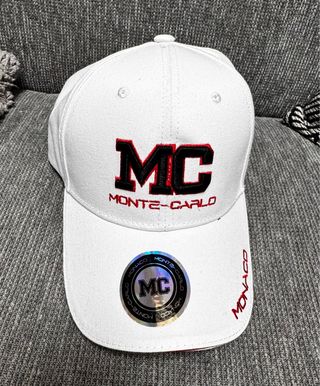 Cappellino MC Monte Carlo Bianco Rosso