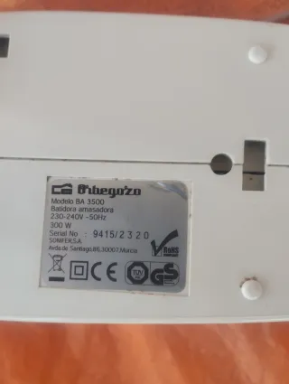 Batidora amasadora Orbegozo BA 3500 300W