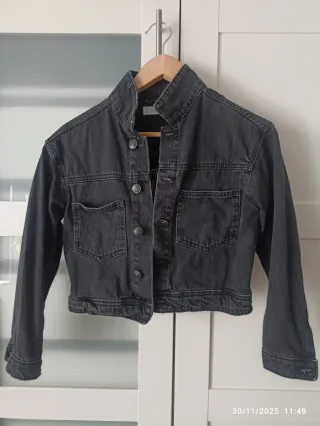 Cazadora vaquera negra