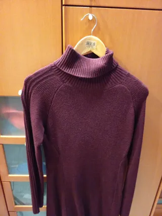 Vestido Mango Talla L Morado