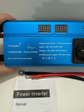 Inversor Onda Pura 12V-230V 1200W/2400W