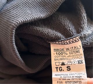 Felpa Gallery Dept. Grigia 100% cotone MadeInItaly