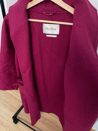 Abrigo MaxMara Talla M Rosa Fucsia