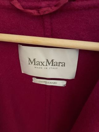Abrigo MaxMara Talla M Rosa Fucsia