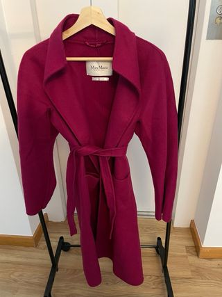 Abrigo MaxMara Talla M Rosa Fucsia