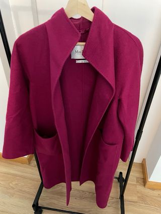 Abrigo MaxMara Talla M Rosa Fucsia