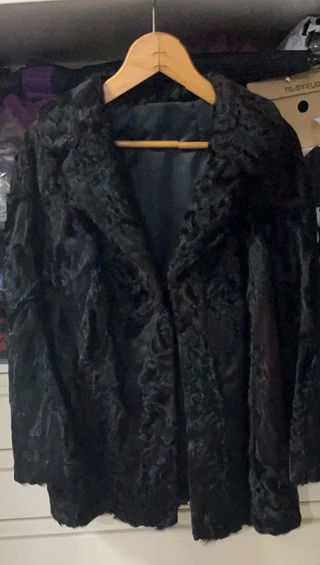 Abrigo Astracán Negro Talla 48