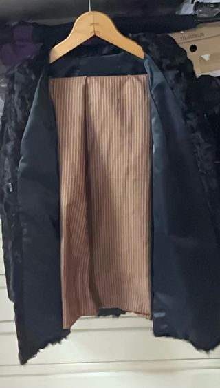 Abrigo Astracán Negro Talla 48