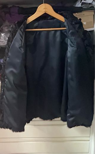 Abrigo Astracán Negro Talla 48