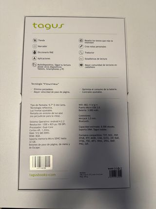 Ebook Tagus Lira + Funda Negra/Beige