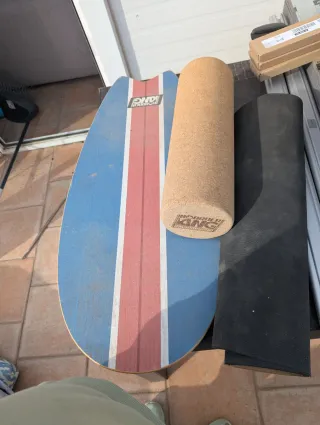 Tabla de equilibrio con rodillo