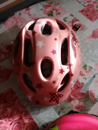 Cascos Bicicleta Niña Rosas (3uds)