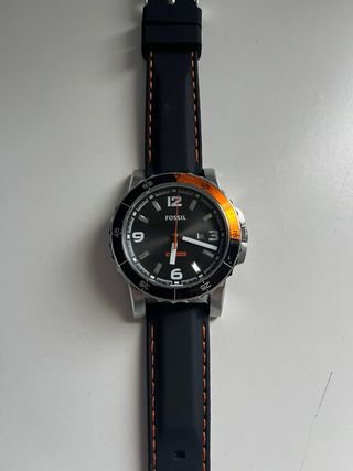Reloj Fossil Negro y Naranja