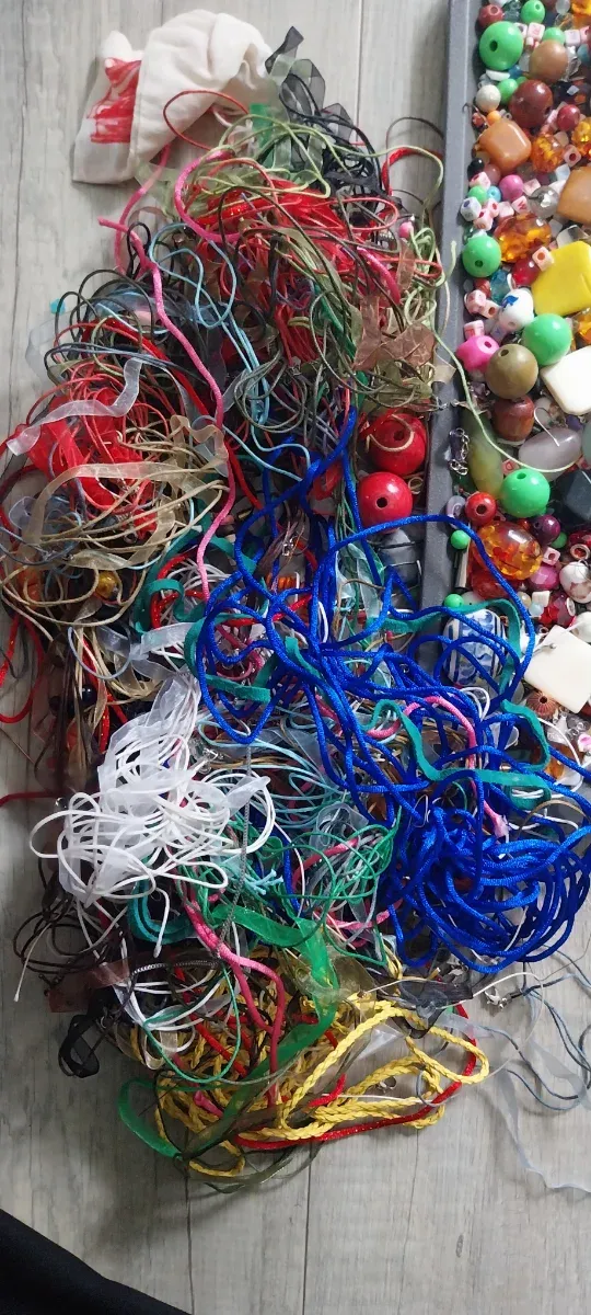 Lote Cuentas Bisutería Variadas