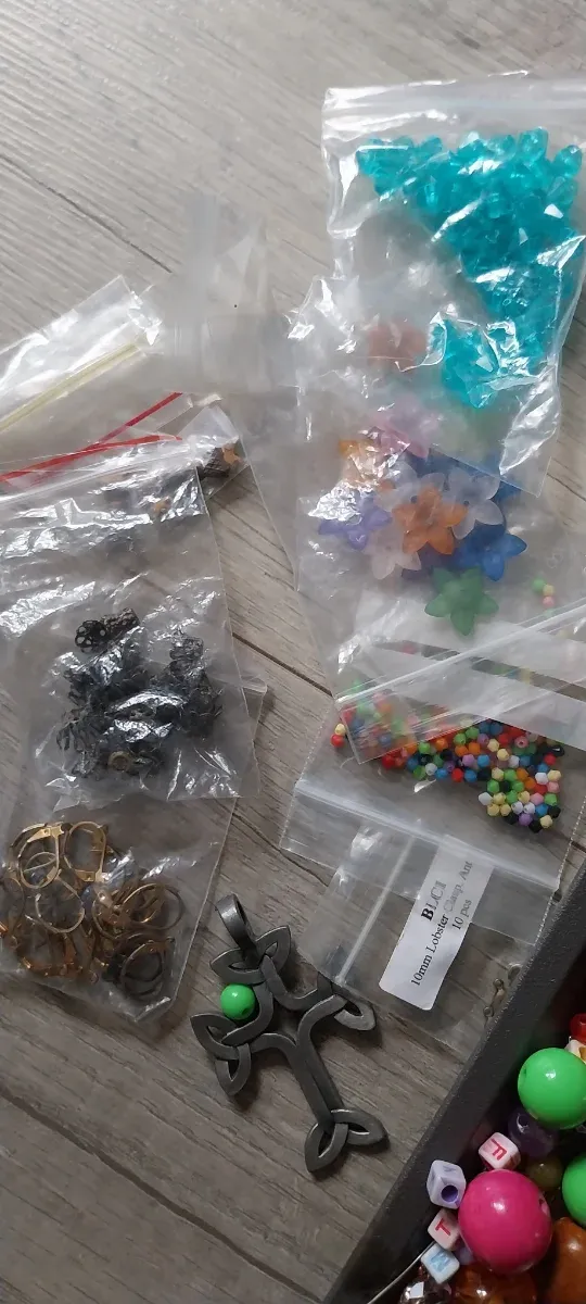 Lote Cuentas Bisutería Variadas