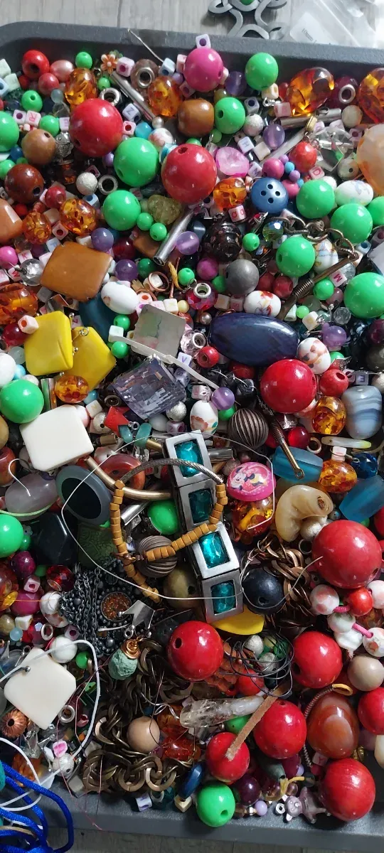 Lote Cuentas Bisutería Variadas