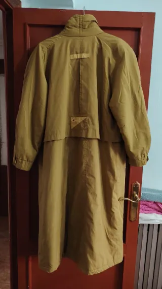 Gabardina acolchada T M/L beige multicolor