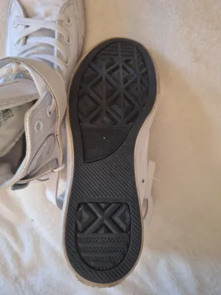 Converse All Star Piel Blancas Talla 37.5