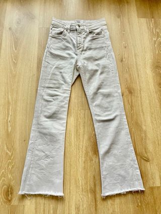 Pantalones campana Zara blancos talla 34