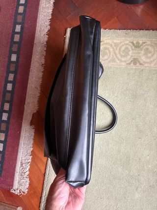 Maletín Piel Adolfo Domínguez Negro