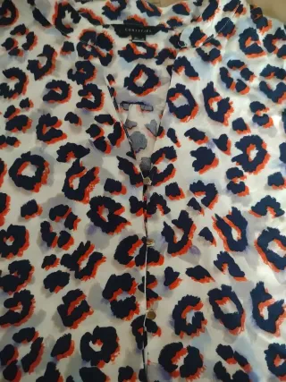 Camisa Cortefiel Estampado Animal Print.