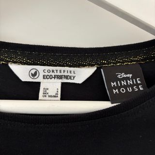 Camiseta Cortefiel Mujer Talla S Negra Minnie