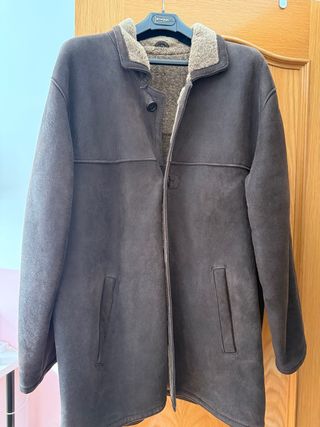 Abrigo tres cuartos piel de oveja