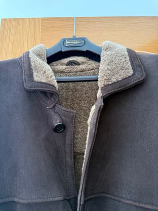 Abrigo tres cuartos piel de oveja