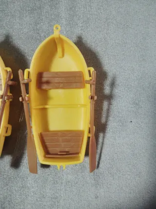2 Barcas Amarillas Playmobil con Remos