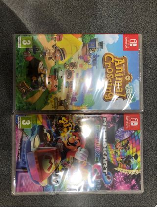 Mario Kart 8 Deluxe y Animal Crossing Switch