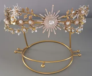 Tiara Novia Oro y Plata