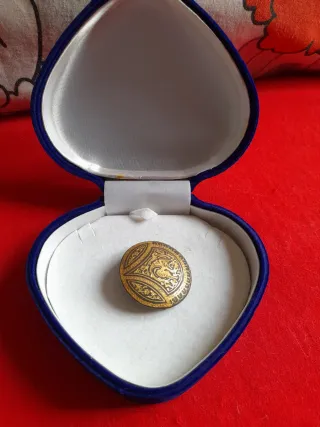 Broche Damasquinado Toledo Antiguo