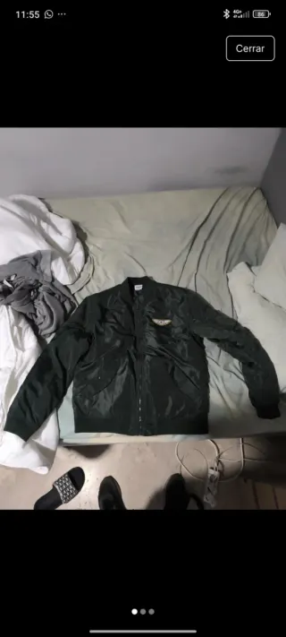 Chaqueta Bomber Maverick Verde