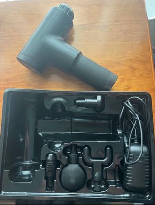 Pistola Masajeadora Eléctrica Negra