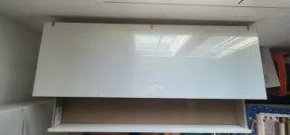 Tocador blanco con cristal templado MALM IKEA