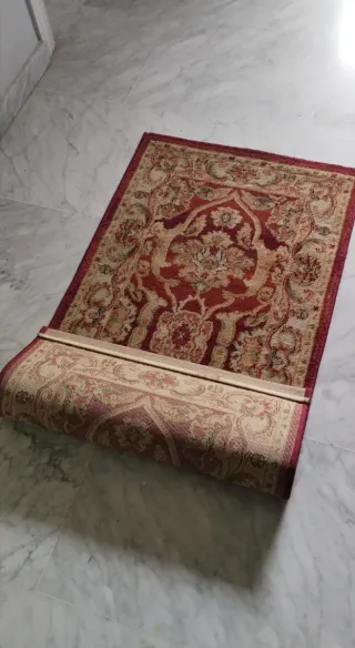 Alfombra Crevillente  Beige y Roja modelo Terra