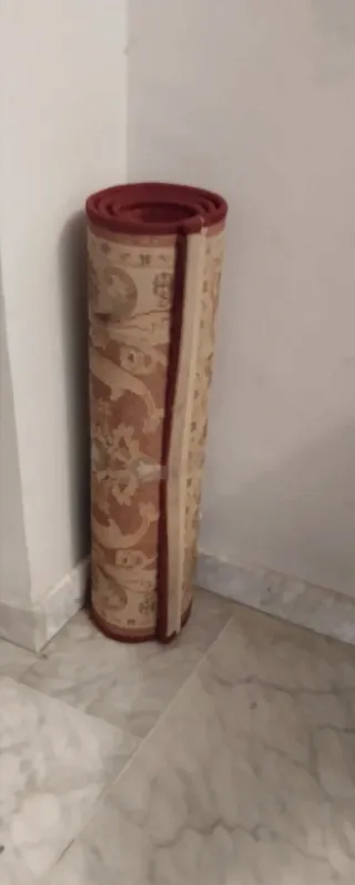 Alfombra Crevillente  Beige y Roja modelo Terra